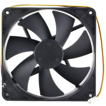 Вентилятор для корпуса 120mm Gembird S12025H-3P4M (3 pin/4pin Molex, провод 30cm)