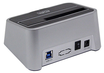Док-станция AgeStar 3CBT2 (2.5"/3.5" HDD, e-SATA, блок питания) серебристый
