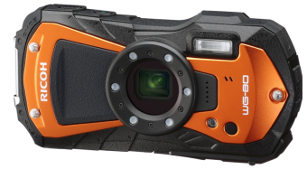 Цифровая фотокамера Ricoh WG-80 черный/оранжевый