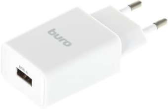 Сетевое зарядное устройство Buro BUWA1 10W USB-A White