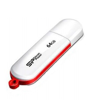 Флешка .64Gb Silicon Power LuxMini 320 USB белый