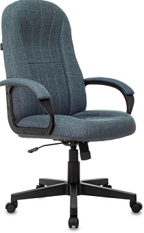 Кресло Бюрократ T-898 ткань, подлокотники с мягкими накладками, темно-синий