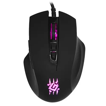 Мышь проводная Defender Wolverine GM-700L 12800dpi RGB Black
