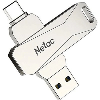 Флешка 32Gb Netac U782C USB3.0+TypeC, металлическая