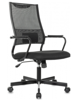 Кресло Бюрократ CH Balance черный Elastic-102 TW-11 сетка/ткань крестов. металл черный