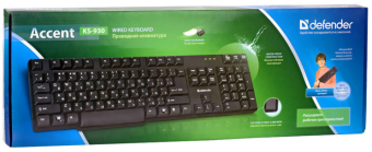 Клавиатура проводная Defender Accent SB-720 Black