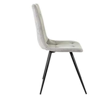 Кресло Бюрократ CH-K1 св.серый Holland 09 металл черный на ножках (CH-K1_1/HL09)