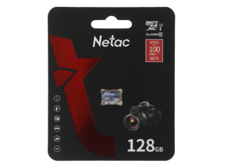 Карта памяти microSD 128Gb Netac P500 Ultra Class 10 100MB/s