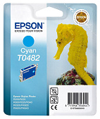 Картридж струйный EPSON T0482 для Epson R200/R300/RX500/RX600, голубой
