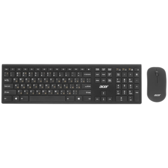 Комплект беспроводной (клавиатура+мышь) Acer OKR030 Wireless черный