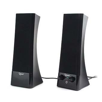 Акустическая система Gembird SPK-500 (6Вт, регулятор громкости, питание от сети) Black