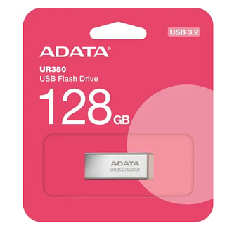 Флешка 128Gb ADATA UR350 USB3.2 металл/коричневый