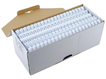 Пружина пластиковая Fellowes 51мм, белая, 50шт