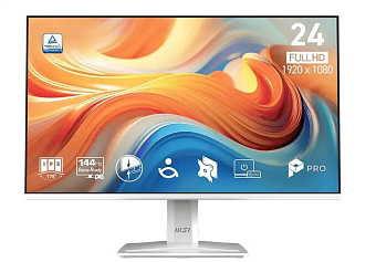 Монитор 23.8" MSI Pro MP243W E14 (IPS 1920x1080 144Hz HDMI DP) белый