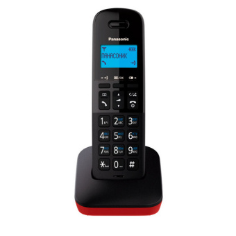 Радиотелефон Panasonic DECT KX-TGB 610 RUR (АОН, красный)