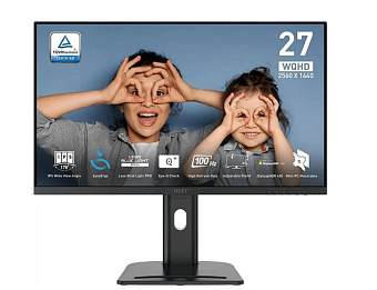 Монитор 27" MSI Pro MP273QP E2  (IPS, 2560x1440 1ms 100Hz DP HDMI) Black