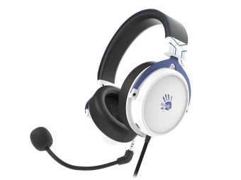 Наушники проводные A4Tech Bloody M590i (микрофон, 20-20 000 Гц, 105дБ,  7.1, 3.5 мм, USB) черный/син