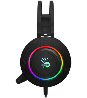 Наушники проводные A4Tech Bloody G521 (микрофон, 20 - 20 000 Гц, 105дБ, подсветка, USB, 2.3м) черный