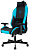 Кресло Knight Neon LBlue (соты эко.кожа с подголов. крестов. металл) Черно-Голубой