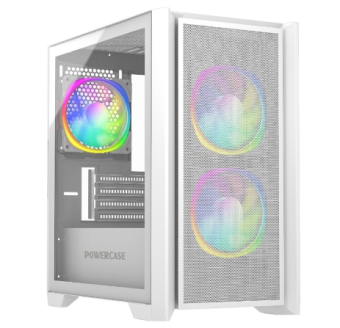 Корпус Powercase Alisio Micro Z3W ARGB mATX белый