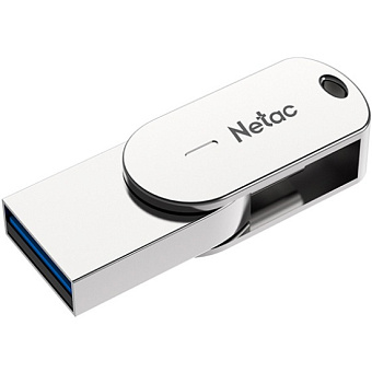 Флешка 16Gb Netac U785C USB3.0+TypeC, металлическая