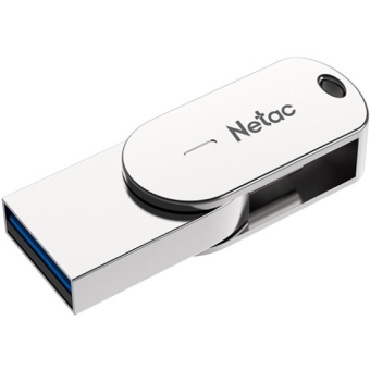Флешка 16Gb Netac U785C USB3.0+TypeC, металлическая