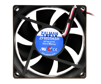 Вентилятор для корпуса .80mm Zalman ZM-F1 Plus SF (80x80x25мм, 1700-2800об/мин, 20-32дБ)