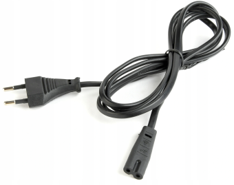 Кабель питания 220V    1.0м, C7- 2-pin, 2x0.75, Cablexpert, черный (для ноутбуков, аудио/видео техники)