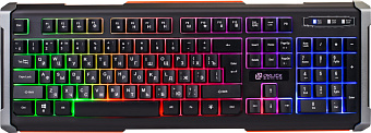 Клавиатура проводная Oklick 710G Black DEATH GAMER Rainbow Led Black