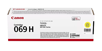 Картридж лазерный Canon 069HY для Canon MF752Cdw/MF754Cdw, LBP673Cdw желтый