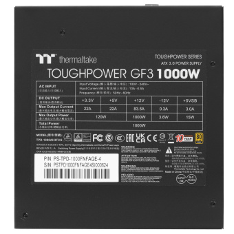Блок питания 1000W Thermaltake Toughpower GF3 140mm 80+ Gold