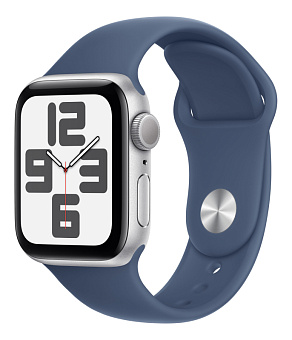 Смарт-часы Apple Watch SE 2024 40mm Sport Band Silver (серебристый)
