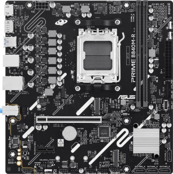 Материнская плата Socket AM5 ASUS PRIME B840M-R (B840) 2*DDR5 HDMI DP mATX
