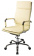 Кресло Бюрократ CH-993 (эко.кожа, мех. качания, крест. металл хром, до 120 кг) Слоновая Кость