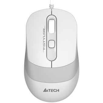 Мышь проводная A4Tech Fstyler FM10 1600dpi белый/серый