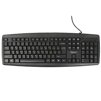 Клавиатура проводная Gembird KB-8351U (желтая кир.) Black