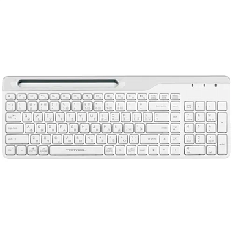 Клавиатура беспроводная A4Tech Fstyler FBK25 USB BT/Radio slim Multimedia белый/серый