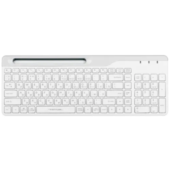 Клавиатура беспроводная A4Tech Fstyler FBK25 USB BT/Radio slim Multimedia белый/серый