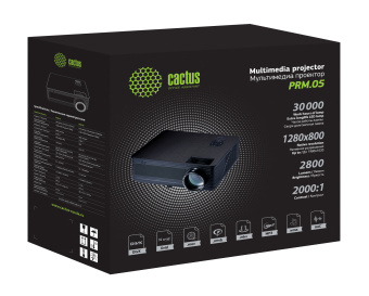 Проектор Cactus PRE.05 (LCD 1280x720 USB HDMI) черный