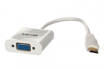 Кабель-переходник mini HDMI (m) < - > VGA (f), Vcom