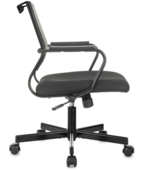 Кресло Бюрократ CH Balance-Low черный Elastic-102 TW-11 сетка/ткань низк.спин. крестов. металл черны