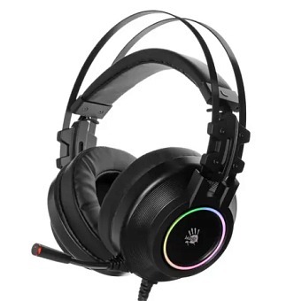 Наушники проводные A4Tech Bloody G528C (микрофон, 20 - 20 000 Гц, 105дБ, 2м) черный