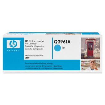 Картридж лазерный HP Q3961A для HP 2550/2820/2840, 4000 стр. голубой