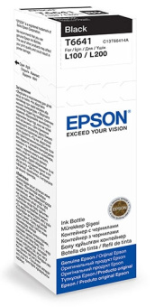 Картридж струйный EPSON T6641 для Epson L100/110/200/210, чёрный