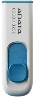 Флешка .32Gb ADATA [C008] USB белый-синий
