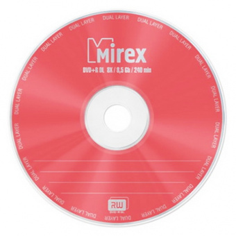 Диск DVD+R 8,5Gb MIREX 8x Slim Case, DL  Double Layer (No Inlay)