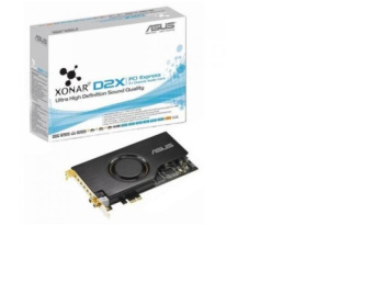 Звуковая карта PCI-E ASUS Xonar D2X (24 бит/192 кГц, 7.1, 1*Jack3.5-in, 4*Jack3.5-out, Toslink/RCA)