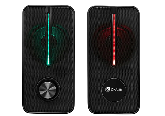 Акустическая система OKLICK OK-120U (2x3W, питание от USB) черный