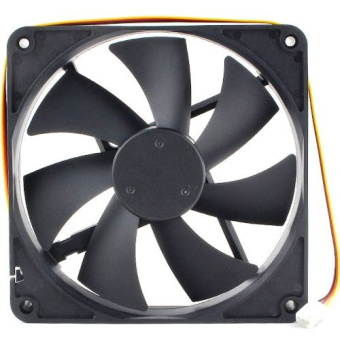 Вентилятор для корпуса 140mm Gembird D14025BM-3 (3pin, 140x140х25мм, 1800об/мин)