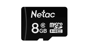 Карта памяти microSD . 8Gb Netac P500 Class 10, 80MB/s, без SD адаптера